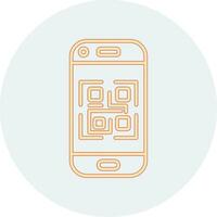 icono de vector de código qr