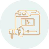 Video Marketing Vector Icon