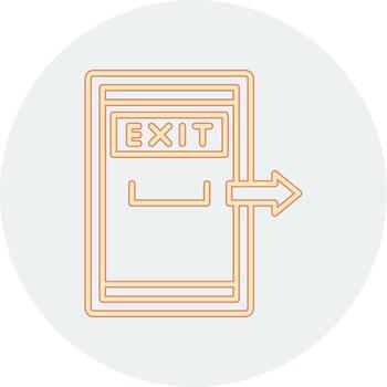 icono de vector de puerta de salida