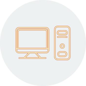 icono de vector de computadora