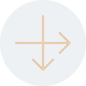 intersecarse vector icono