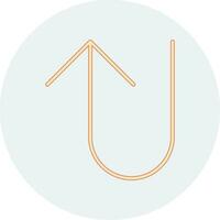 U Turn Vector Icon