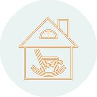 Retirement Home Vector Icon