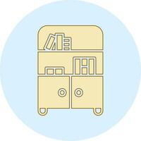 Bookshelf Vector Icon