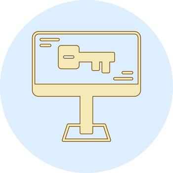 icono de vector de computadora