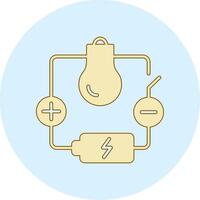 icono de vector de circuito eléctrico