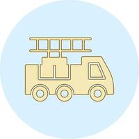 Ladder Truck Vector Icon