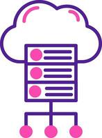 Cloud Server Vector Icon