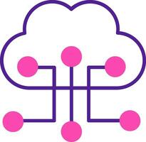 Cloud Configuration Vector Icon