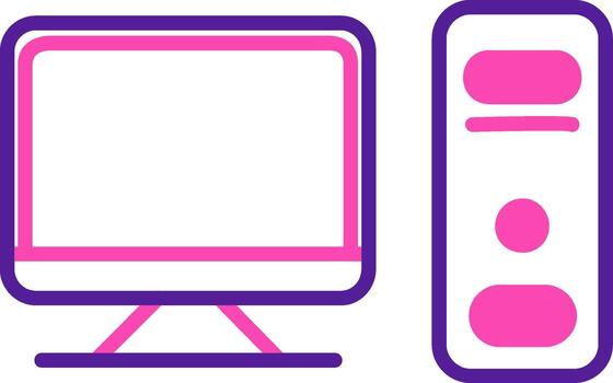 icono de vector de computadora