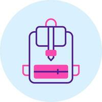 icono de vector de mochila