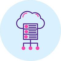 Cloud Server Vector Icon