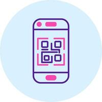 icono de vector de código qr