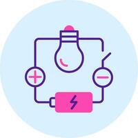 icono de vector de circuito eléctrico