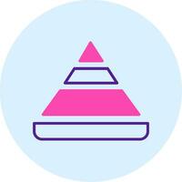 Pyramid Chart Vector Icon