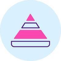 Pyramid Chart Vector Icon