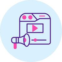 Video Marketing Vector Icon