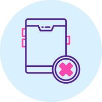 No Cellphone Vector Icon