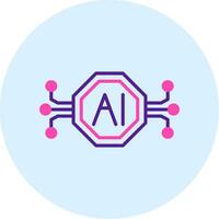 Artificial Intelligence Vector Icon