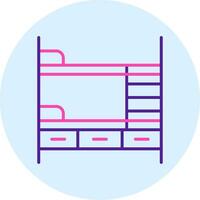 Bunk Bed Vector Icon