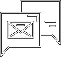 icono de vector de correo