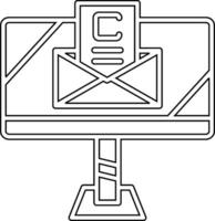 icono de vector de correo electrónico