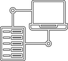 datos transfe vector icono