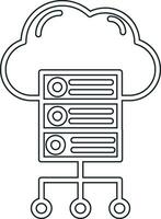 Cloud Server Vector Icon