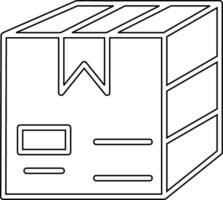 icono de vector de caja de entrega