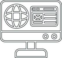 icono de vector de sitio web