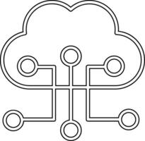 Cloud Configuration Vector Icon