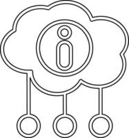 icono de vector de computación en la nube