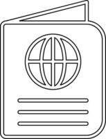 icono de vector de pasaporte