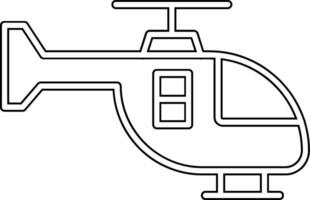 icono de vector de helicóptero