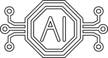 Artificial Intelligence Vector Icon