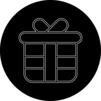 icono de vector de caja de regalo