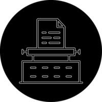 Typewriter Vector Icon