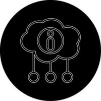 icono de vector de computación en la nube