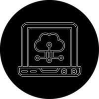 icono de vector de computación en la nube