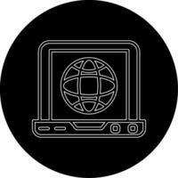 Laptop Internet Vector Icon