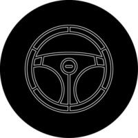 Steering Wheel Vector Icon