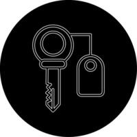 Room Key Vector Icon