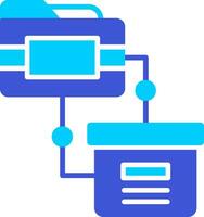 icono de vector de transferencia de datos