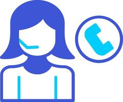 Call Center Agent Vector Icon