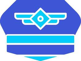 piloto sombrero vector icono