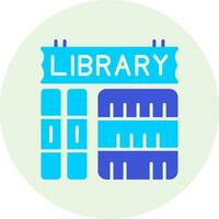 icono de vector de biblioteca