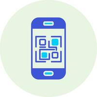 icono de vector de código qr