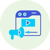 Video Marketing Vector Icon