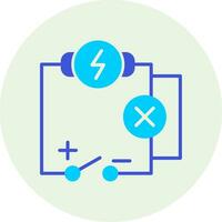 icono de vector de circuito eléctrico