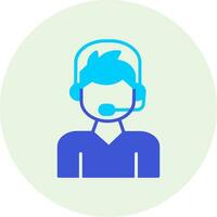 Call Center Agent Vector Icon